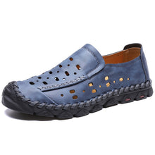 Load image into Gallery viewer, Merkmak Men's Summer Hollow Out Breathable Beach Sandals Casual Outdoor Slippers Sandals Mens Loafers Slip on Shoes Size 38-46