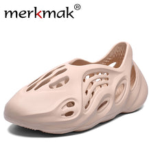 Load image into Gallery viewer, Merkmak 2020 New Summer Shoe Sandals Men's Holes Sandals Hollow Breathable Flip Flops Fashion Outdoor Beach Slippers Roman Shoes