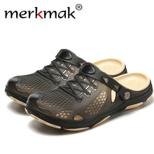 Load image into Gallery viewer, Merkmak Sandals Mens Shoes Summer Clogs Men's Beach Sandals Outdoor Zuecos Men Slippers Sandalias Hombre Size 40-45